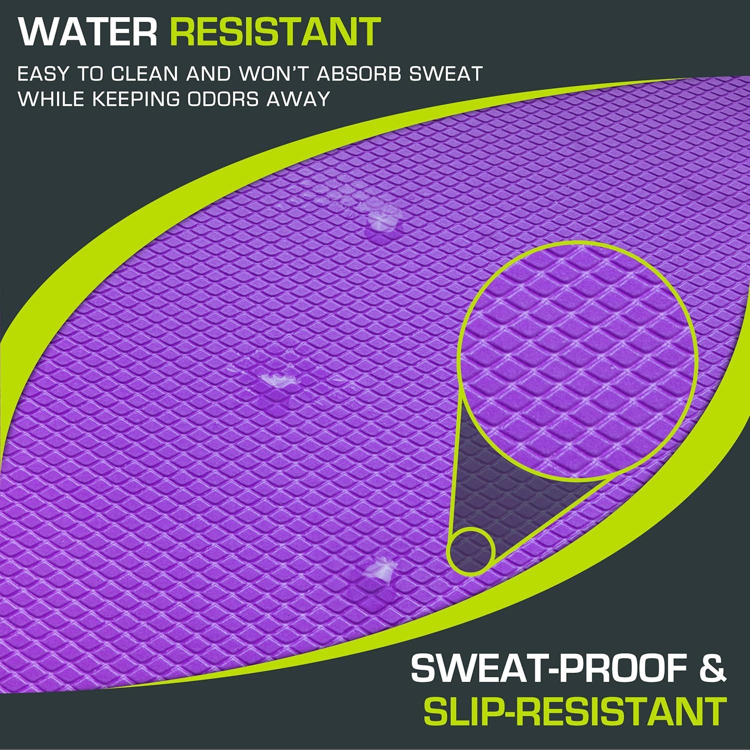 image:imageProsourceFit Exercise Balance Pad NonSlip Cushioned Foam Mat amp Knee Pad for Fitness and Stability Training Yoga Physical TherapyPurple