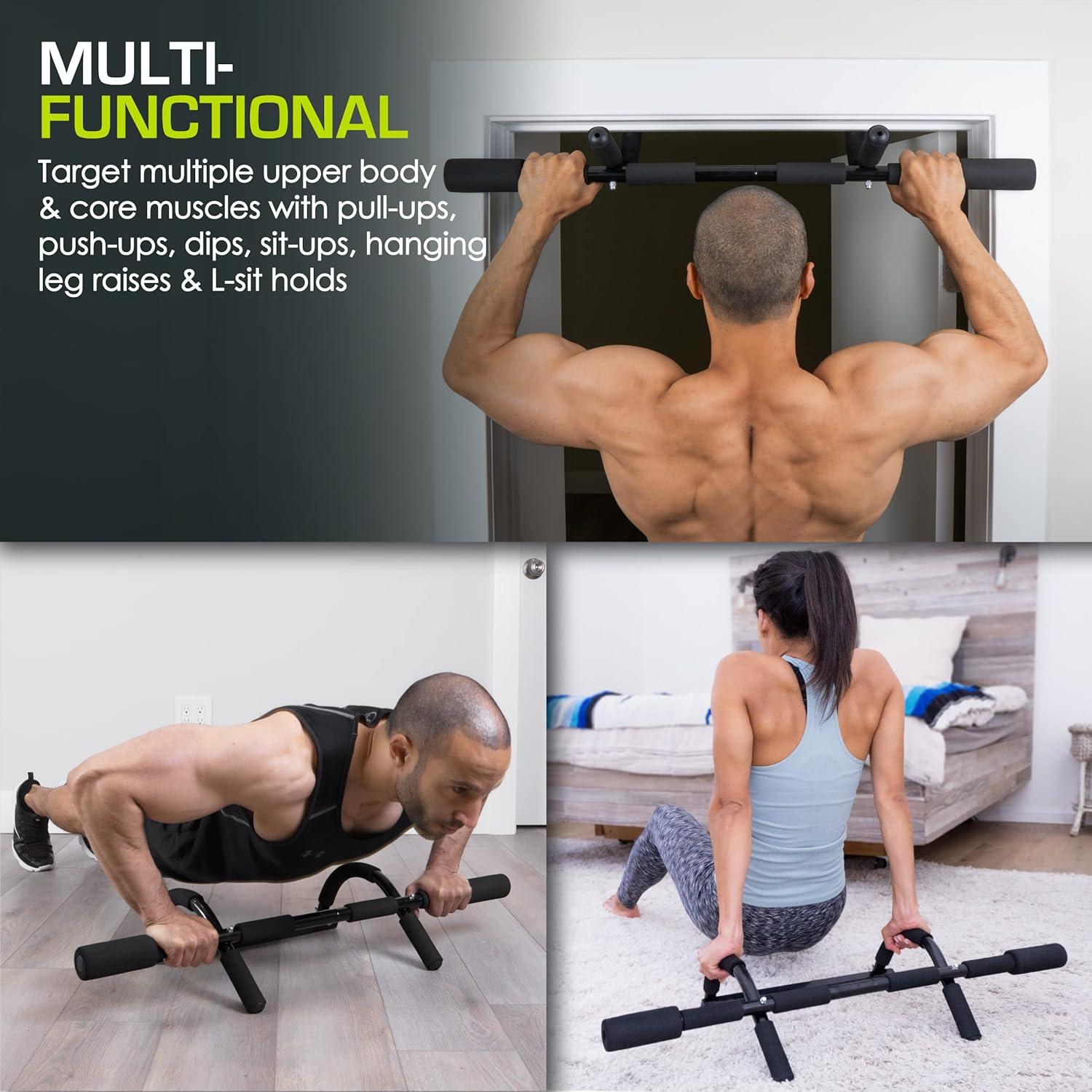 image:imageProsourceFit Pull Up Bar for Multi Use Fitness amp Home Gym ExerciseMulti Grip Light