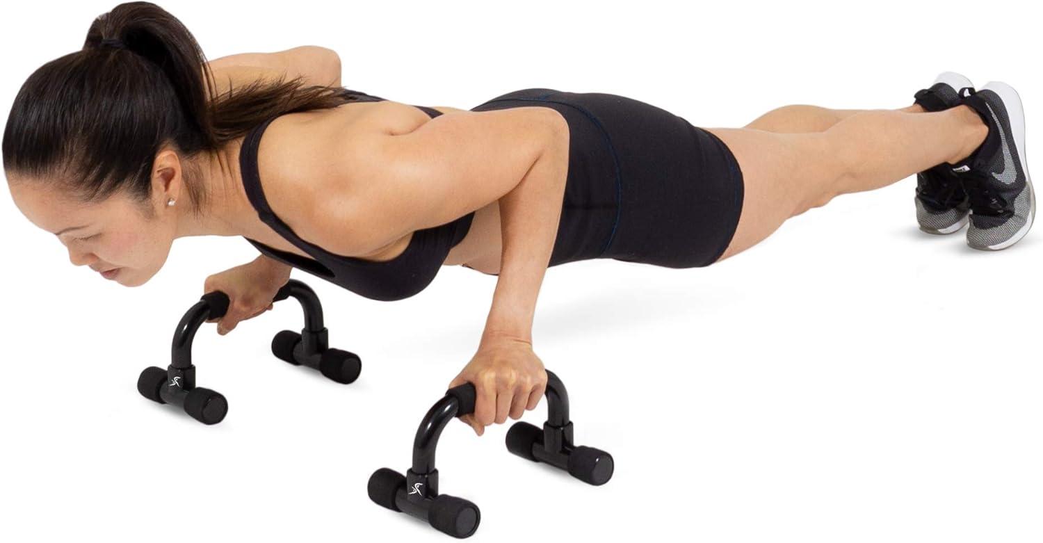 image:imageProsourceFit PushUp Bars Set of 2Lightweight plastic handles with cushioned foam grips and slip resistant base