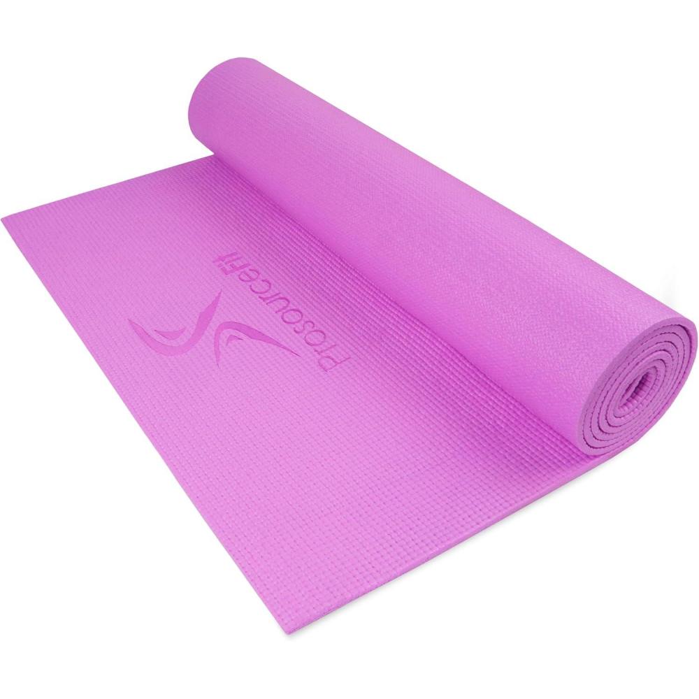 image:imageProsourceFit Original Yoga Exercise Mat 6mm Thick for Comfort and Stability with Carrying Straps Non Slip Multiple ColorsPurple