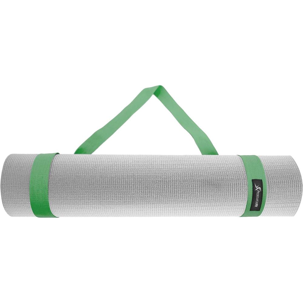 image:imageProsourceFit Yoga Mat Carrying Sling Easy Adjustable Carry Strap 60 Long Cotton 5 Colors to Choose FromGreen