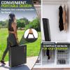 ProSource Tri-Fold Folding Thick Exercise Mat 6’x2’ with Carrying Handles for MMA, Gymnastics, Stretching, Core Workouts(Black)