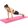 ProSource Tri-Fold Folding Thick Exercise Mat 6’x2’ with Carrying Handles for MMA, Gymnastics, Stretching, Core Workouts(Pink)