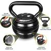 ProsourceFit Adjustable 40-lb Cast Iron Kettlebell Weight Set for Home Gym Strength Training