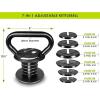 ProsourceFit Adjustable 40-lb Cast Iron Kettlebell Weight Set for Home Gym Strength Training