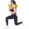 ProsourceFit Adjustable Dumbbell & Barbell Weight Set, 2-in-1 Free Weights Available, Home Gym Equipment(Yellow 22lb)