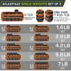 ProsourceFit Ankle/Wrist and(Orange Adj Weight 7lb)