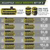 ProsourceFit Ankle/Wrist and(Yellow Adj Weight 15lb)
