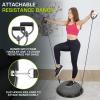 ProsourceFit Balance Trainer Stability Exercise Half Ball with Resistance Bands and Pump for Yoga Aerobics Home Gym Workout(Grey)