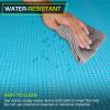 ProsourceFit Classic Yoga Mat 1/8” (3mm) Thick, Extra Long 72-Inch Lightweight Fitness Mat with Non-Slip Grip for Yoga, Pilates, Exercise(Aqua)
