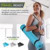 ProsourceFit Classic Yoga Mat 1/8” (3mm) Thick, Extra Long 72-Inch Lightweight Fitness Mat with Non-Slip Grip for Yoga, Pilates, Exercise(Aqua)