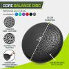 ProsourceFit Core Balance Disc Trainer, 14” Diameter with Pump for Improving Posture, Fitness, Stability(Black)