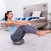 ProsourceFit Core Balance Disc Trainer, 14” Diameter with Pump for Improving Posture, Fitness, Stability(Grey)