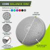 ProsourceFit Core Balance Disc Trainer, 14” Diameter with Pump for Improving Posture, Fitness, Stability(Grey)