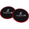 ProsourceFit Core Sliding Exercise Discs, Dual-Sided Sliders for Use on Any Surface at Home or Gym for Full-Body Workouts, Set of 2(Red)