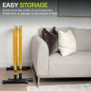 ProsourceFit Dip Stand Station, Heavy Duty Ultimate Body Press Bar with Safety Connector for Tricep Dips(Yellow)