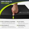 ProsourceFit Exercise Balance Pad, Non-Slip Cushioned Foam Mat & Knee Pad for Fitness and Stability Training, Yoga, Physical Therapy(Black)