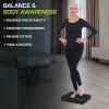 ProsourceFit Exercise Balance Pad, Non-Slip Cushioned Foam Mat & Knee Pad for Fitness and Stability Training, Yoga, Physical Therapy(Black)