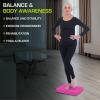 ProsourceFit Exercise Balance Pad, Non-Slip Cushioned Foam Mat & Knee Pad for Fitness and Stability Training, Yoga, Physical Therapy(Pink)