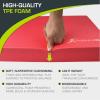 ProsourceFit Exercise Balance Pad, Non-Slip Cushioned Foam Mat & Knee Pad for Fitness and Stability Training, Yoga, Physical Therapy(Red)