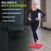 ProsourceFit Exercise Balance Pad, Non-Slip Cushioned Foam Mat & Knee Pad for Fitness and Stability Training, Yoga, Physical Therapy(Red)