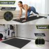 ProsourceFit Exercise Puzzle Mat ½-in, Checkered EVA Foam Floor Tiles w/Non-Slip Texture, Gym Mat w/Interlocking Foam Tiles for Adjustable Surface, Shock Absorbing, Waterproof Gym Flooring, Red(Black – 1 Inch – 6 Tiles – 24 Sq Ft)
