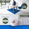 ProsourceFit Extra Thick Puzzle Exercise Mat ¾” and 1″, EVA Foam Interlocking Tiles for Protective, Cushioned Workout Flooring for Home and Gym Equipment(Blue – 1 Inch – 72 Sq Ft – 18 Tiles)