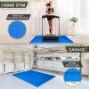 ProsourceFit Extra Thick Puzzle Exercise Mat ¾” and 1″, EVA Foam Interlocking Tiles for Protective, Cushioned Workout Flooring for Home and Gym Equipment(Blue – 1 Inch – 24 Sq Ft – 6 Tiles)