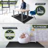 ProsourceFit Extra Thick Puzzle Exercise Mat ¾” and 1″, EVA Foam Interlocking Tiles for Protective, Cushioned Workout Flooring for Home and Gym Equipment(Black – 1 Inch – 24 Sq Ft – 6 Tiles)