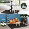 ProsourceFit Extra Thick Puzzle Exercise Mat ¾” and 1″, EVA Foam Interlocking Tiles for Protective, Cushioned Workout Flooring for Home and Gym Equipment(Black – 3/4 Inch – 24 Sq Ft – 6 Tiles)