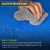 ProsourceFit Extra Thick Puzzle Exercise Mat ¾” and 1″, EVA Foam Interlocking Tiles for Protective, Cushioned Workout Flooring for Home and Gym Equipment(Blue – 3/4 Inch – 24 Sq Ft – 6 Tiles)