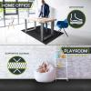 ProsourceFit Extra Thick Puzzle Exercise Mat ¾” and 1″, EVA Foam Interlocking Tiles for Protective, Cushioned Workout Flooring for Home and Gym Equipment(Black – 1 Inch – 72 Sq Ft – 18 Tiles)