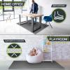 ProsourceFit Extra Thick Puzzle Exercise Mat ¾” and 1″, EVA Foam Interlocking Tiles for Protective, Cushioned Workout Flooring for Home and Gym Equipment(Grey – 1 Inch – 24 Sq Ft – 6 Tiles)