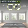 ProsourceFit Extra Thick Puzzle Exercise Mat ¾” and 1″, EVA Foam Interlocking Tiles for Protective, Cushioned Workout Flooring for Home and Gym Equipment(Grey – 3/4 Inch – 96 Sq Ft – 24 Tiles)