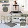 ProsourceFit Extra Thick Puzzle Exercise Mat ¾” and 1″, EVA Foam Interlocking Tiles for Protective, Cushioned Workout Flooring for Home and Gym Equipment(Grey – 1 Inch – 24 Sq Ft – 6 Tiles)