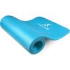 ProsourceFit Extra Thick Yoga and Pilates Mat ½” (13mm) or 1″ (25mm), 71-inch Long High Density Exercise Mat with Comfort Foam and Carrying Strap(Aqua)