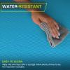 ProsourceFit Extra Thick Yoga and Pilates Mat ½” (13mm) or 1″ (25mm), 71-inch Long High Density Exercise Mat with Comfort Foam and Carrying Strap(Aqua)