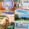 ProsourceFit Extra Thick Yoga and Pilates Mat ½” (13mm) or 1″ (25mm), 71-inch Long High Density Exercise Mat with Comfort Foam and Carrying Strap(Blue)