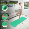 ProsourceFit Extra Thick Yoga and Pilates Mat ½” (13mm) or 1″ (25mm), 71-inch Long High Density Exercise Mat with Comfort Foam and Carrying Strap(Green)