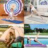 ProsourceFit Extra Thick Yoga and Pilates Mat ½” (13mm) or 1″ (25mm), 71-inch Long High Density Exercise Mat with Comfort Foam and Carrying Strap(Grey)