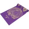 ProsourceFit Feather Yoga Mat 3/16″ (5mm) Thick Workout Surface with Exclusive Printed Designs for Stylish Comfort, Stability, and Balance; Non-Slip Option for Yoga and Pilates(Floret – Purple)