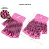 ProsourceFit Grippy Yoga Gloves, Yoga Hand Grips with Firm Fingerless Design, One Size Fits All Yoga Gloves with Grips for Women and Men