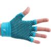 ProsourceFit Grippy Yoga Gloves, Yoga Hand Grips with Firm Fingerless Design, One Size Fits All Yoga Gloves with Grips for Women and Men(Aqua)