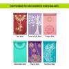ProsourceFit Mandala Yoga Mat 3/16″ (5mm) Thick Workout Surface with Exclusive Printed Designs for Stylish Comfort, Stability, and Balance; Non-Slip Option for Yoga and Pilates(Feather – Turquoise)