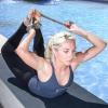 ProsourceFit Metal D-Ring Yoga Strap 8’ Durable Cotton for Stretching and Flexibility(Grey)