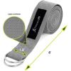 ProsourceFit Metal D-Ring Yoga Strap 8’ Durable Cotton for Stretching and Flexibility(Grey)