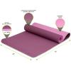 ProsourceFit Natura TPE Yoga Mat 1/4″ (6mm) Thick, 72″ Long, Reversible with High-Density Cushion & Non-slip Texture, Eco-conscious & Hygienic, Purple/Pink