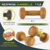 ProsourceFit Neoprene Dumbbell Coated for Non-Slip Grip(Brown – 11LB)