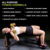 ProsourceFit Neoprene Dumbbell Coated for Non-Slip Grip(Brown – 11LB)
