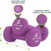 ProsourceFit Neoprene Dumbbell Coated for Non-Slip Grip(Purple-5lb)